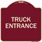Signmission Driveway Truck Entrance Heavy-Gauge Aluminum Architectural Sign, 18" x 18", BU-1818-24122 A-DES-BU-1818-24122 - alternate 1